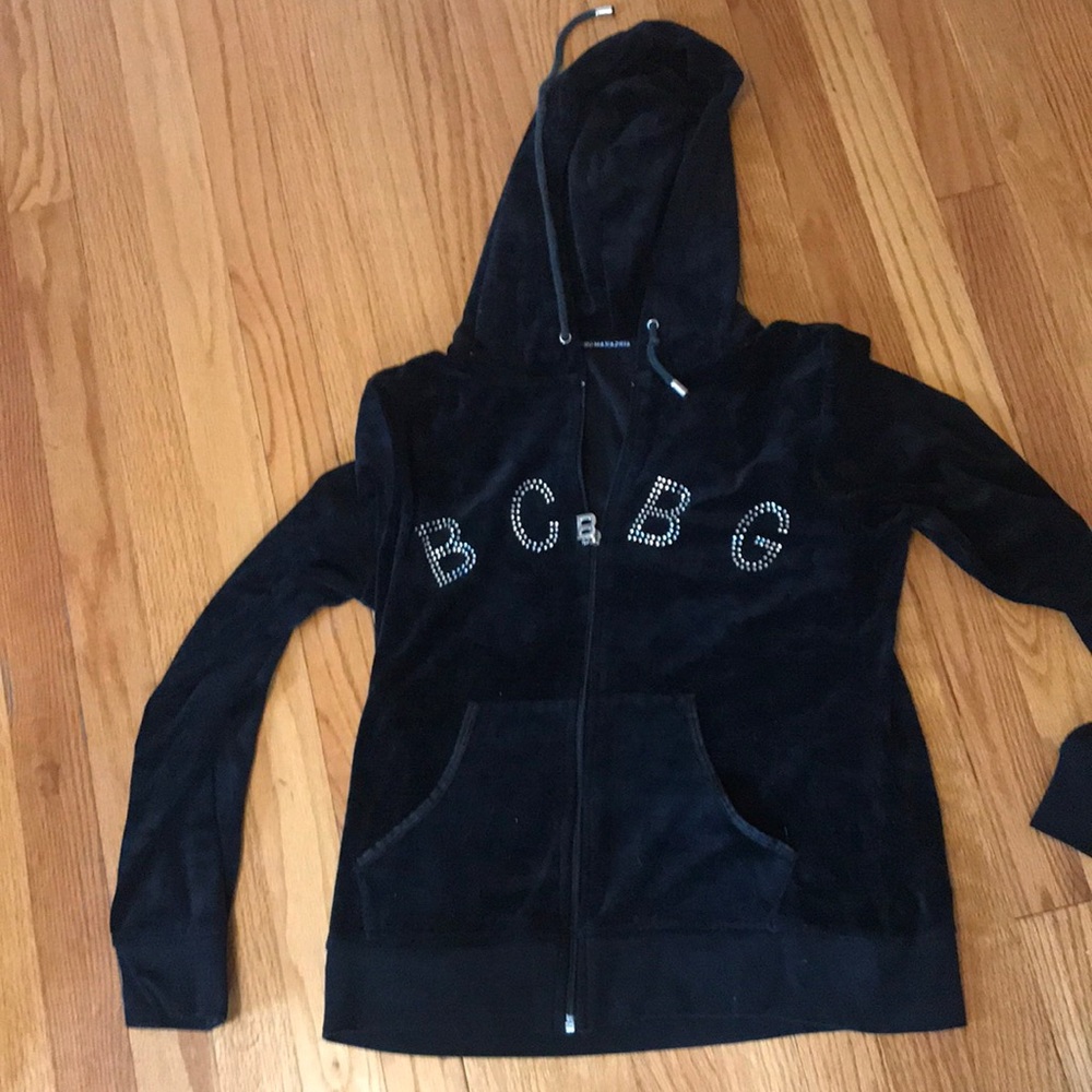 BCBG velvet hoodie
